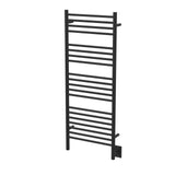 Amba DSMB Jeeves Model D Straight 20 Bar Hardwired Towel Warmer in Matte Black