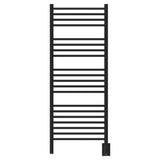 Amba DSMB Jeeves Model D Straight 20 Bar Hardwired Towel Warmer in Matte Black