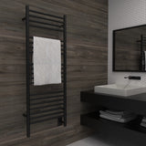 Amba DSMB Jeeves Model D Straight 20 Bar Hardwired Towel Warmer in Matte Black