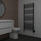 Amba DSMB Jeeves Model D Straight 20 Bar Hardwired Towel Warmer in Matte Black