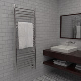 Amba DSP Jeeves Model D Straight 20 Bar Hardwired Towel Warmer in Polished