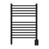 Amba ESMB Jeeves Model E Straight 12 Bar Hardwired Towel Warmer in Matte Black