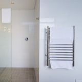 Amba ESP Jeeves Model E Straight 12 Bar Hardwired Towel Warmer in Polished