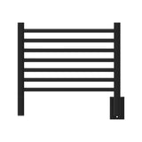 Amba HSMB Jeeves Model H Straight 7 Bar Hardwired Towel Warmer in Matte Black