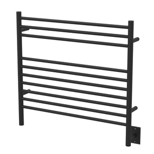 Amba KSMB Jeeves Model K Straight 10 Bar Hardwired Towel Warmer in Matte Black