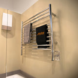 Amba KSP Jeeves Model K Straight 10 Bar Hardwired Towel Warmer in Polished