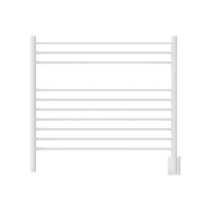 Amba KSW Jeeves Model K Straight 10 Bar Hardwired Towel Warmer in White