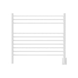 Amba KSW Jeeves Model K Straight 10 Bar Hardwired Towel Warmer in White