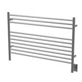 Amba LSB Jeeves Model L Straight 10 Bar Hardwired Towel Warmer in Brushed