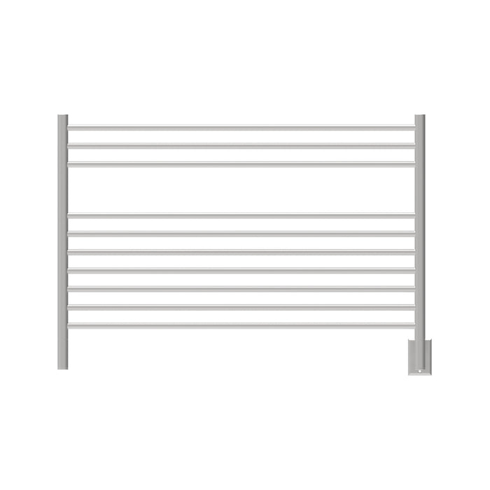 Amba LSB Jeeves Model L Straight 10 Bar Hardwired Towel Warmer in Brushed