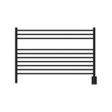 Amba LSMB Jeeves Model L Straight 10 Bar Hardwired Towel Warmer in Matte Black