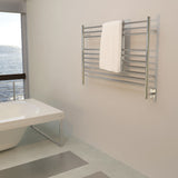 Amba LSP Jeeves Model L Straight 10 Bar Hardwired Towel Warmer in Polished