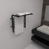 Amba MSMB Jeeves Model M Shelf 11 Bar Hardwired Towel Warmer in Matte Black