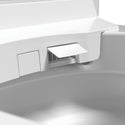 Brondell KBT-900 close-up of the Coit nozzle housing inside the toilet bowl
