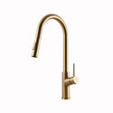 Houzer KEV-151-BB Kevali Series Brushed Brass Single Handle Pull-Down Kitchen Faucet