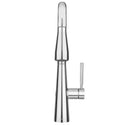 Brondell KFS15-CH front view of the Jema touchless faucet in chrome without its deck plate