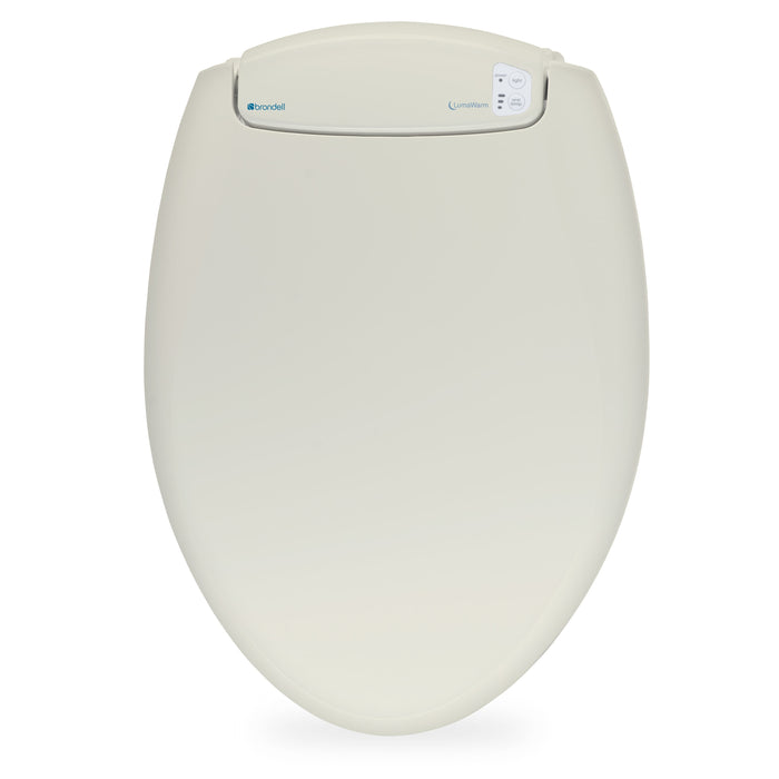 Brondell L60-EB LumaWarm Heated Nightlight Toilet Seat - Elongated in Biscuit