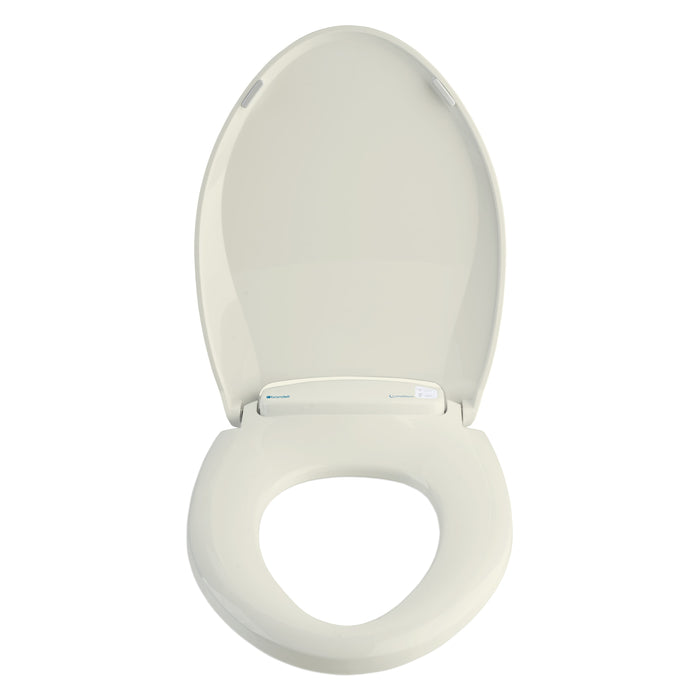 Brondell L60-RB LumaWarm Heated Nightlight Toilet Seat - Round in Biscuit