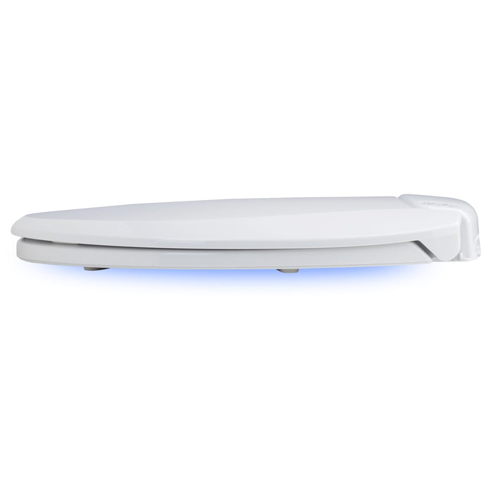 Brondell L60-RW LumaWarm Heated Nightlight Toilet Seat - Round in White