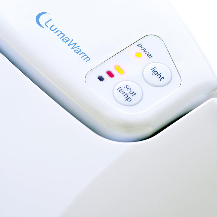 Brondell L60-RW LumaWarm Heated Nightlight Toilet Seat - Round in White