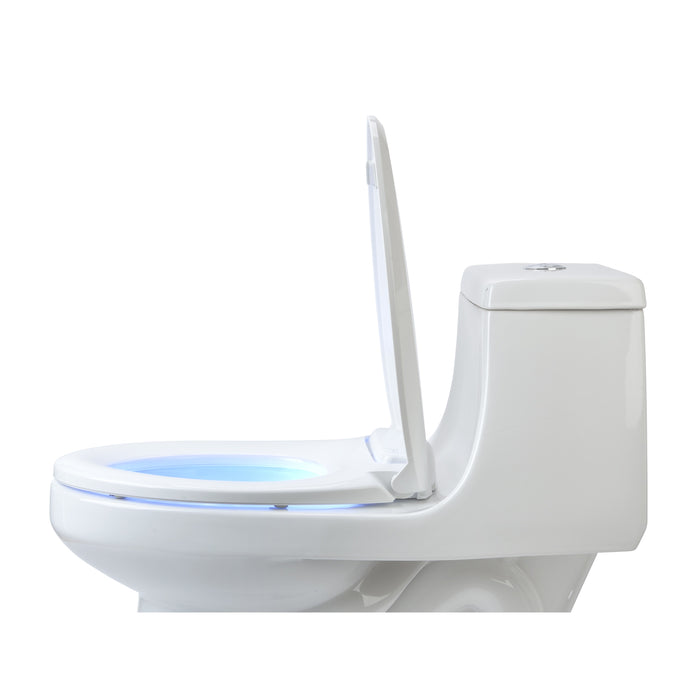 Brondell L60-RW LumaWarm Heated Nightlight Toilet Seat - Round in White