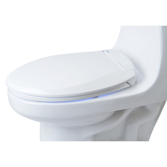 Brondell L60-RW LumaWarm Heated Nightlight Toilet Seat - Round in White