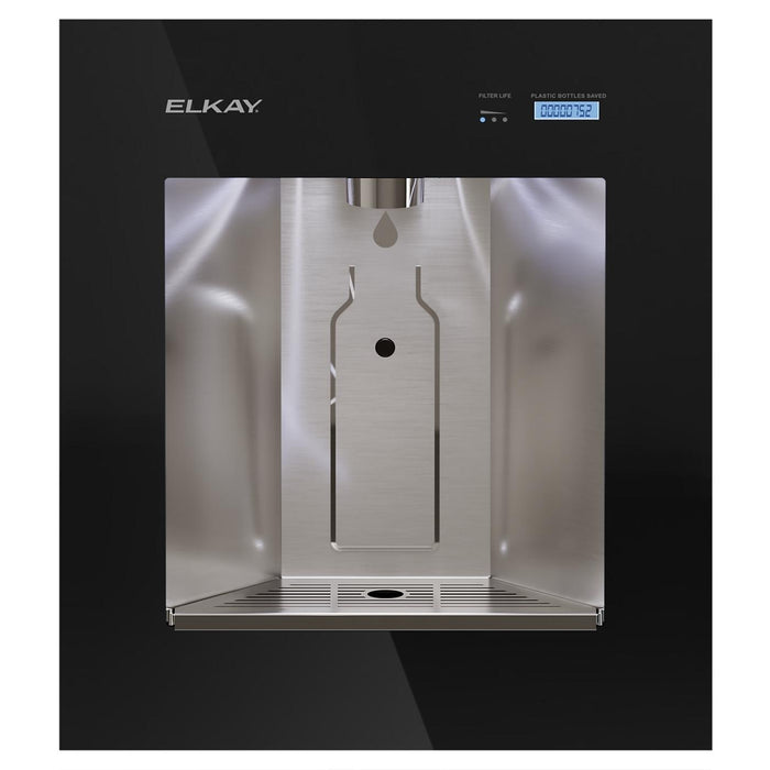 Elkay LBWD06BKK ezH2O Liv Built-in Filtered Refrigerated Water Dispenser, Remote Chiller, Midnight