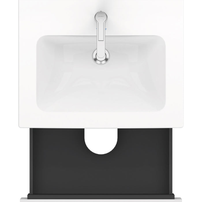 Duravit LC624001818 L-Cube 24 3/8" Wall Mount Single Vanity Cabinet in Matte White