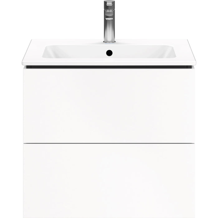 Duravit LC624001818 L-Cube 24 3/8" Wall Mount Single Vanity Cabinet in Matte White