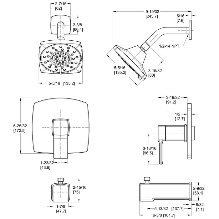 Pfister LG89-7DAK Deckard Shower Only Trim Kit in Brushed Nickel