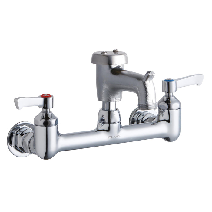 Elkay ESSB2118C 21" x 17-1/2" Stainless Steel 1-Hole Single-Bowl Wall-Mount Commercial Sink Kit in Buffed Satin