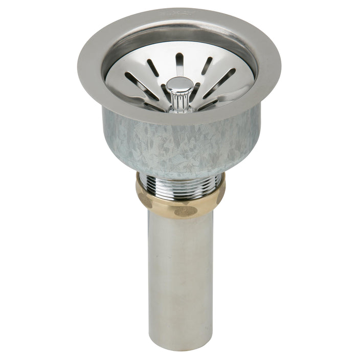 Elkay ELUH281612DBG 30-1/2" x 18-1/2" Stainless Steel Single-Bowl Undermount Kitchen Sink Kit in Lustrous Satin