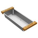 Elkay LKC0717SS SS16.9 x Colander with Wood Handles