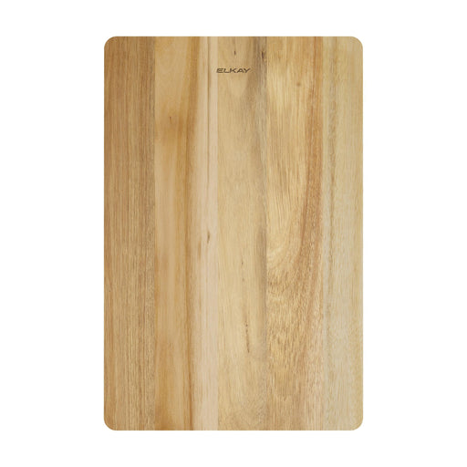 Rectangular wood cutting board for a kitchen sink