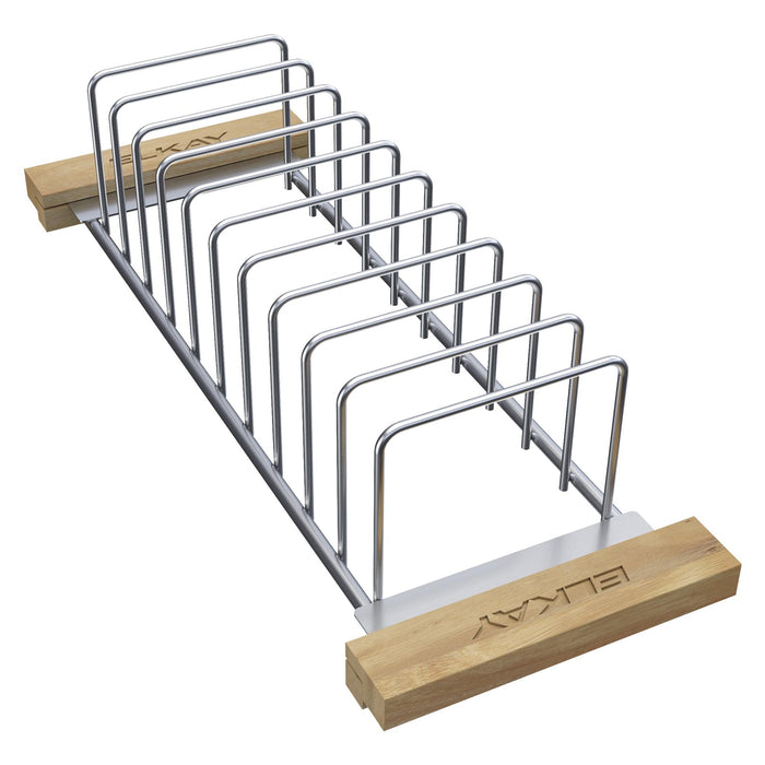 Elkay LKDR0717SS Stainless Steel Drying Rack with Wood Handles