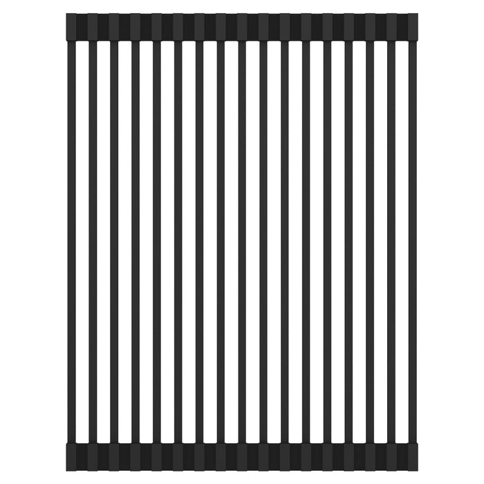 Elkay LKDR1317RU Silicone 16-3/4" x 11-7/8" x 3/8" Drying Rack in Black