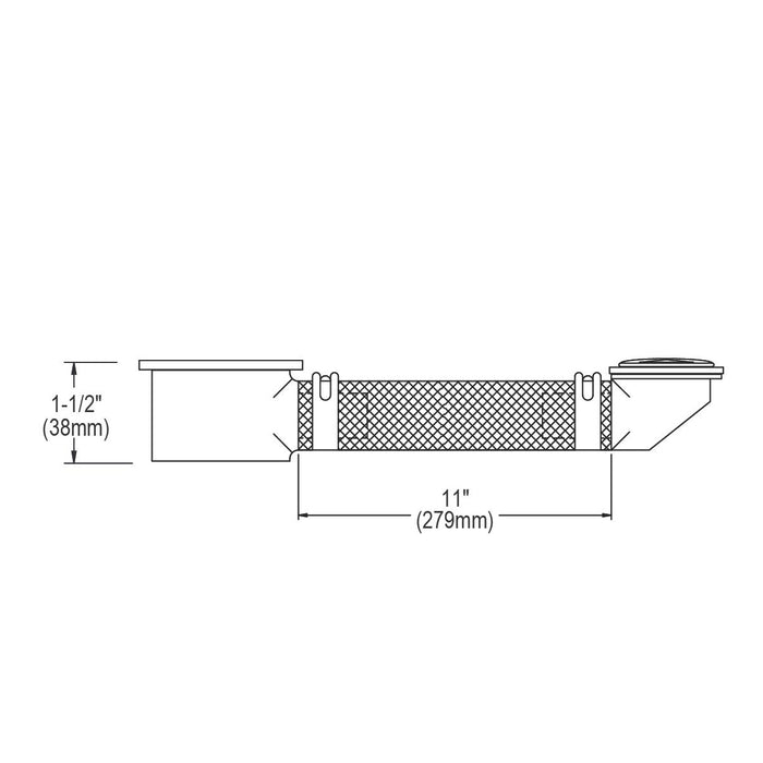 Elkay LKF299 11" Flexible Overflow Assembly