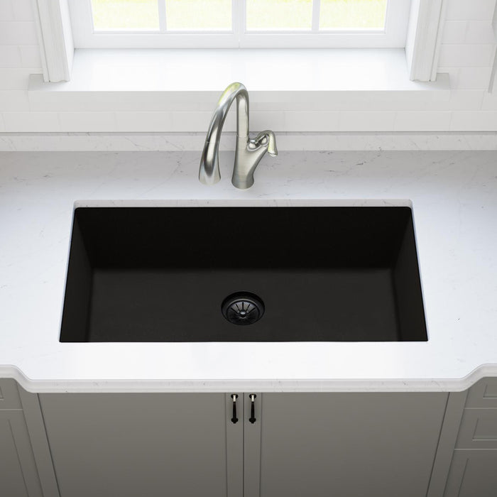 Elkay LKPDQD1CA Quartz Drain Polymer Disposer Flange in Caviar