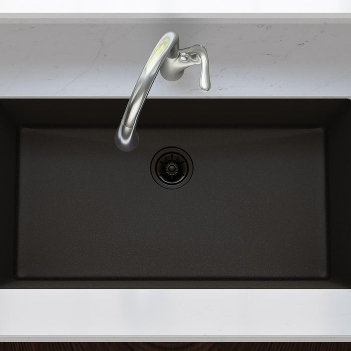 Elkay LKPDQD1CA Quartz Drain Polymer Disposer Flange in Caviar