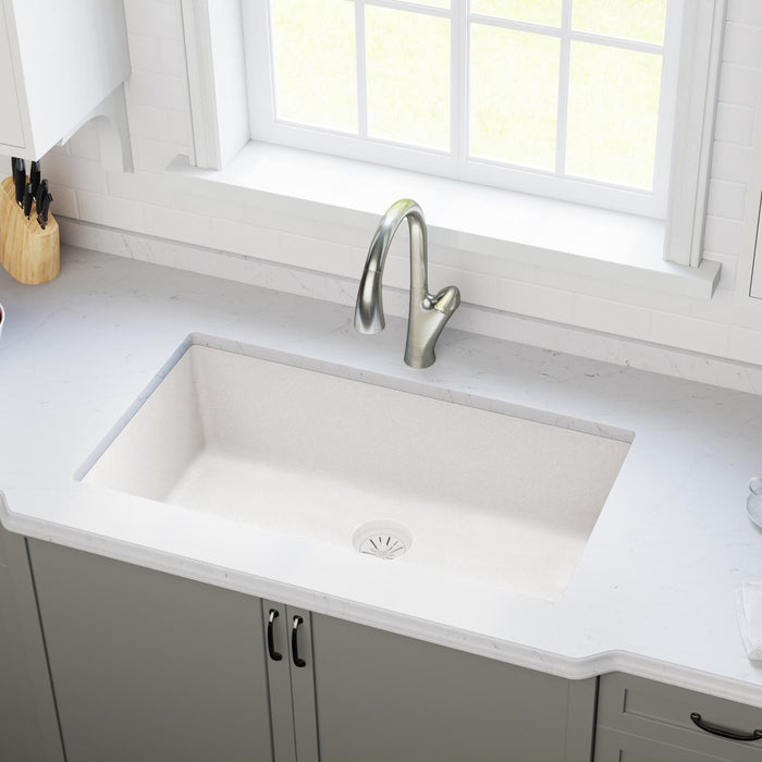 Elkay LKPDQD1RT Quartz Drain Polymer Disposer Flange in Ricotta