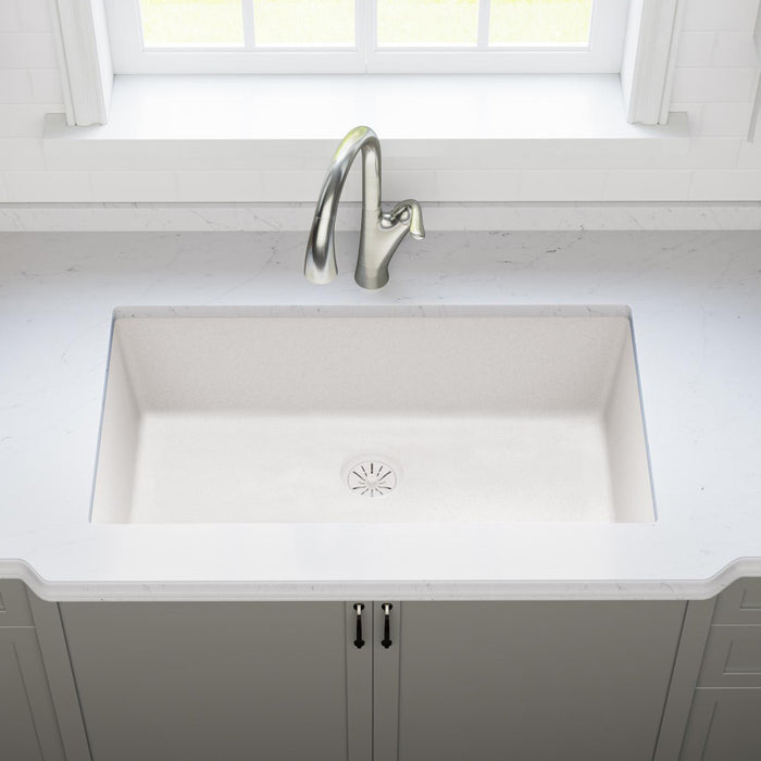 Elkay LKPDQD1RT Quartz Drain Polymer Disposer Flange in Ricotta