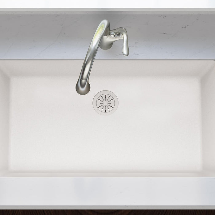 Elkay LKPDQD1RT Quartz Drain Polymer Disposer Flange in Ricotta