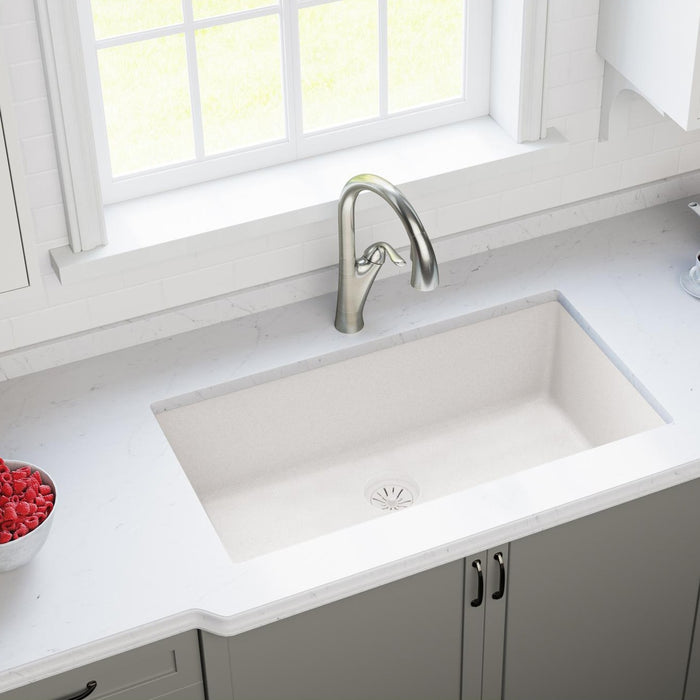 Elkay LKPDQD1RT Quartz Drain Polymer Disposer Flange in Ricotta