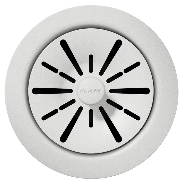 Elkay LKPDQD1WH Quartz Drain Polymer Disposer Flange in White
