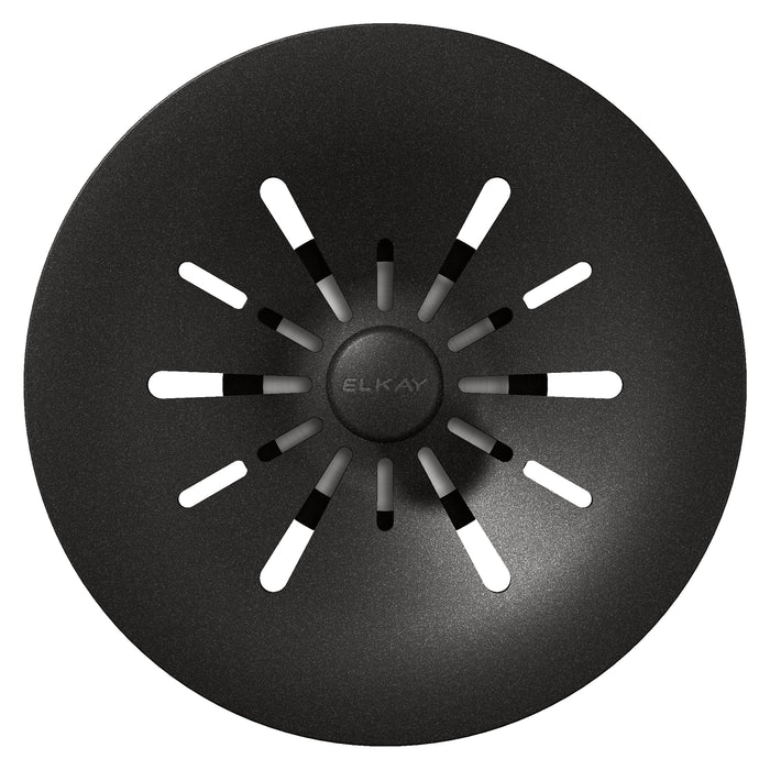 Elkay LKPDQSBK Quartz Drain Basket Strainer/ Stop in Black