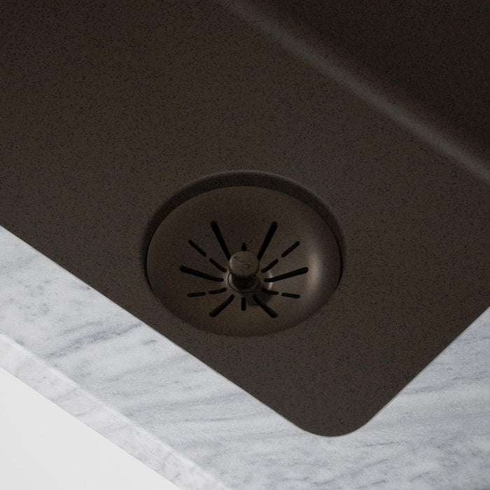 Elkay LKPDQSMC Quartz Drain Basket Strainer/ Stop in Mocha