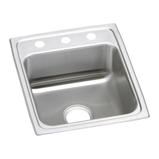 Elkay LR15223 Stainless Steel 3-Hole Single-Bowl Drop-In Kitchen Sink