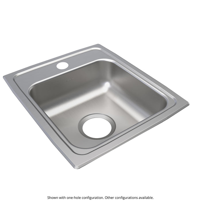 Elkay LRAD1517601 Stainless Steel 1-Hole Single-Bowl Drop-In Kitchen Sink