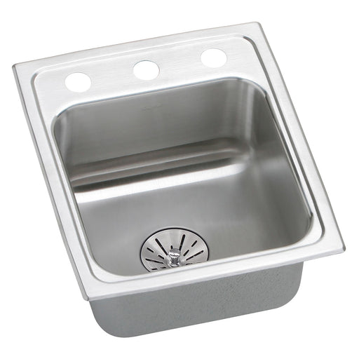 Elkay LRADQ151765PD3 Stainless Steel 3-Hole Single-Bowl Drop-In Sink