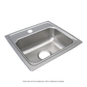 Elkay LRAD1716652 Stainless Steel 2-Hole Single-Bowl Drop-In Kitchen Sink